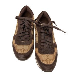 Coach Brown and Tan Women's Sneakers